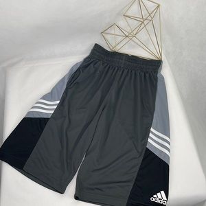 Adidas Grey Charcoal Black White Sport Short